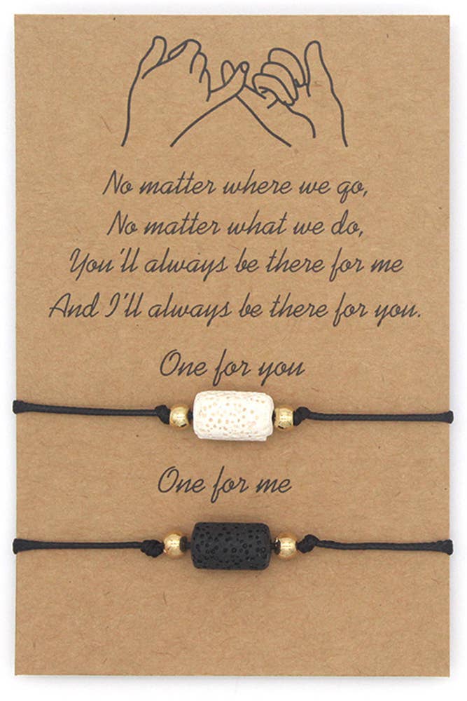 Couples Pinky Swear Wish Bracelets