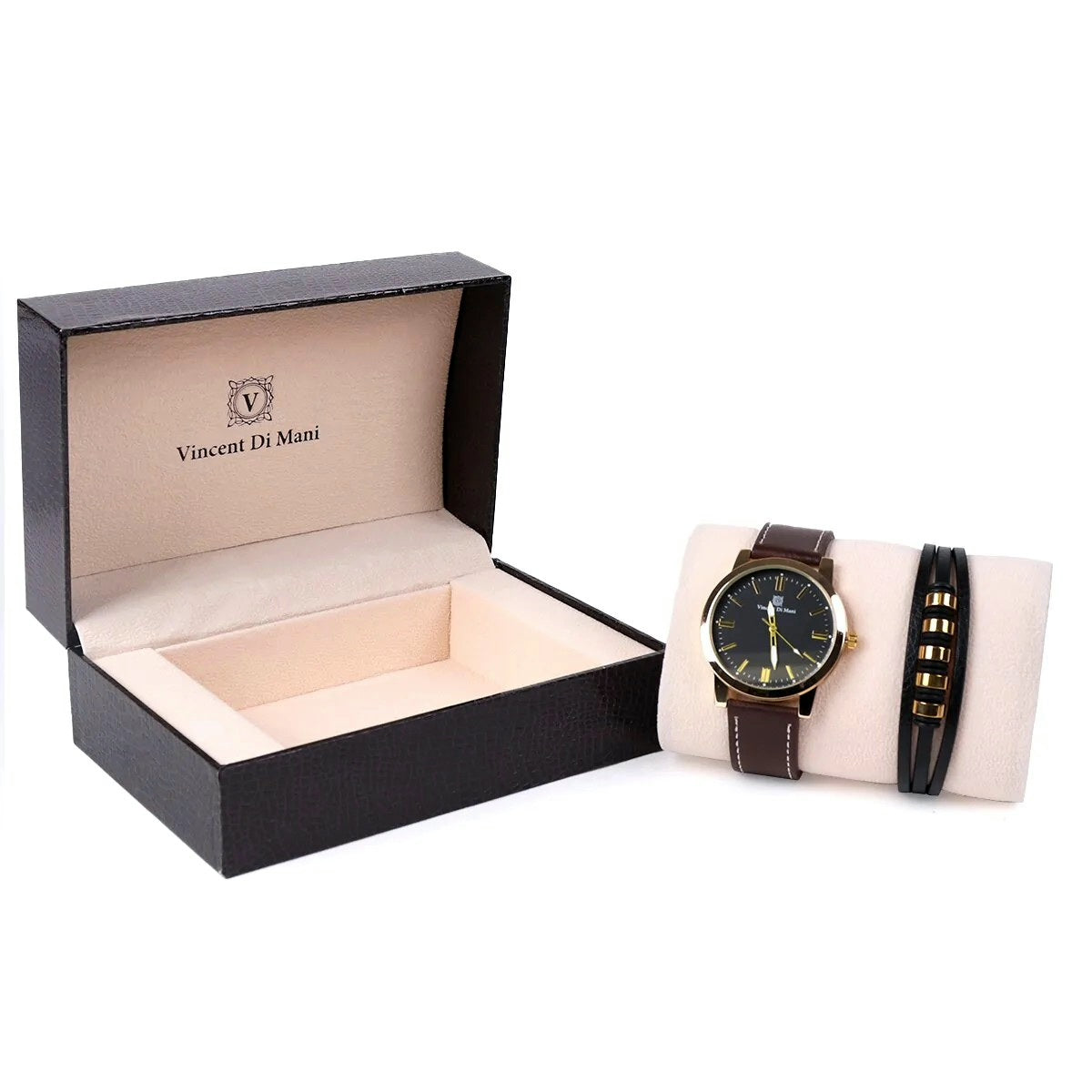 Men's Watch & Bracelet Gift Set