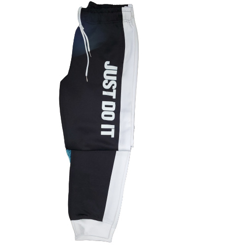 Men's Black & White Track Suit