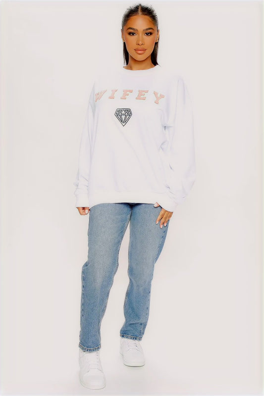Wifey White Sweatshirt