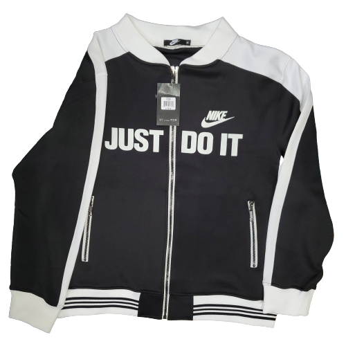 Men's Black & White Track Suit