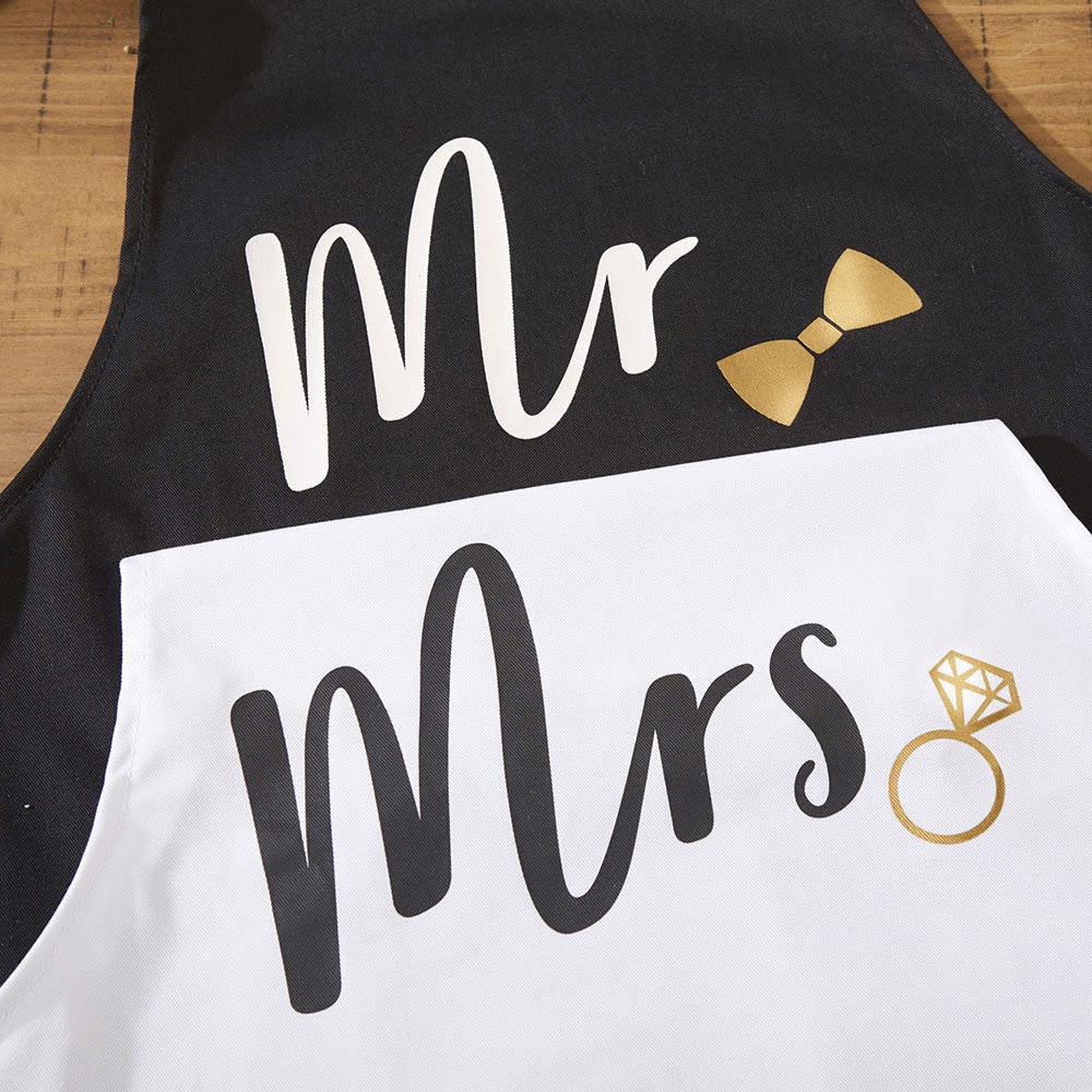 Mr. & Mrs. Couples Apron Gift Set