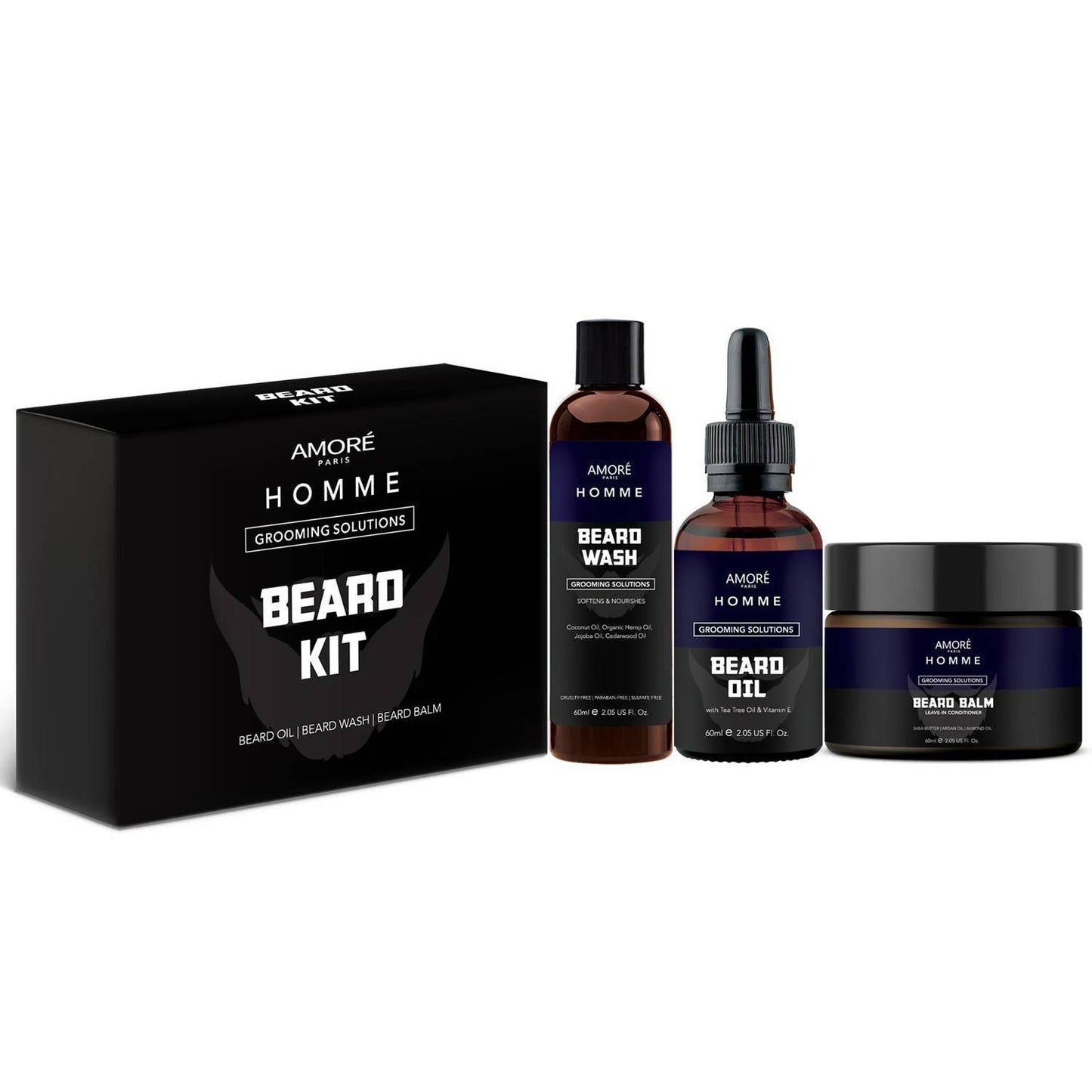Ultimate Beard Care and Grooming Kit (3-Piece)