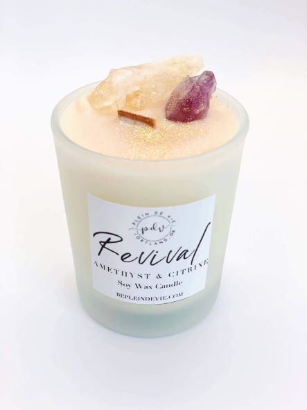 Revival Amethyst and Citrine Candle