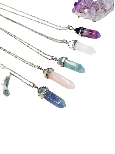 Crystal Point Pendant Necklace