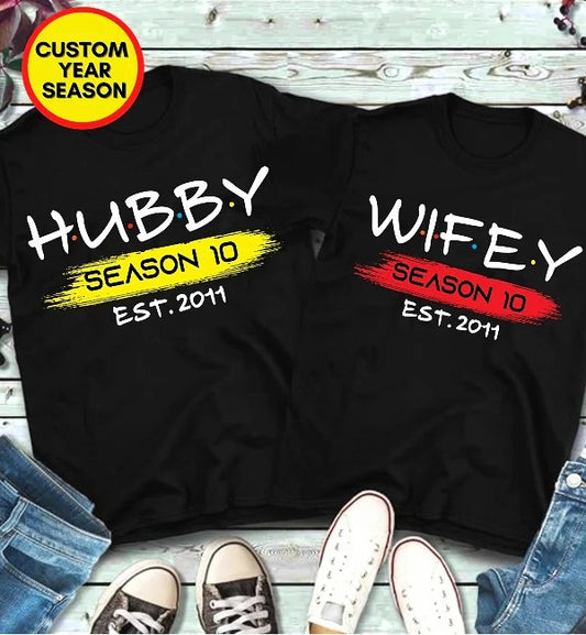 Hubby Wifey Anniversary Shirts