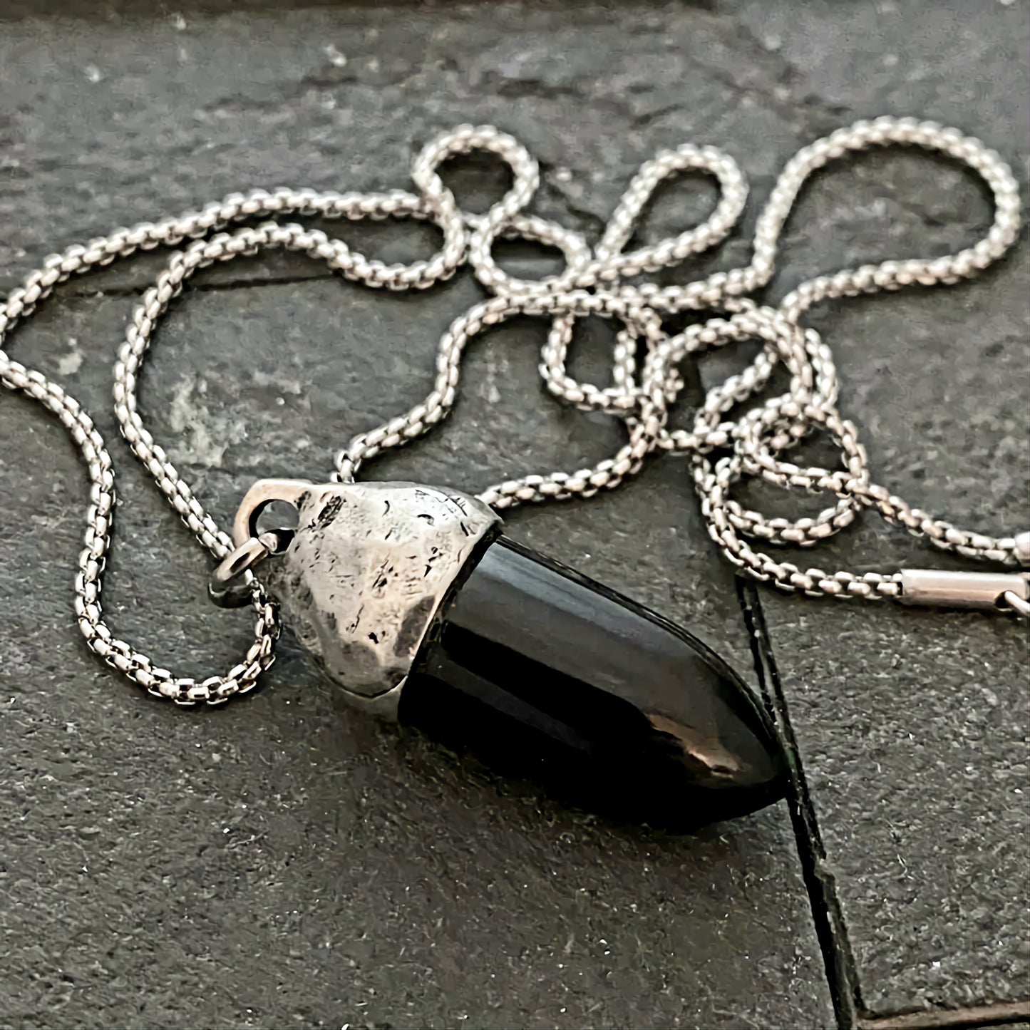 Black Onyx Gemstone Necklace