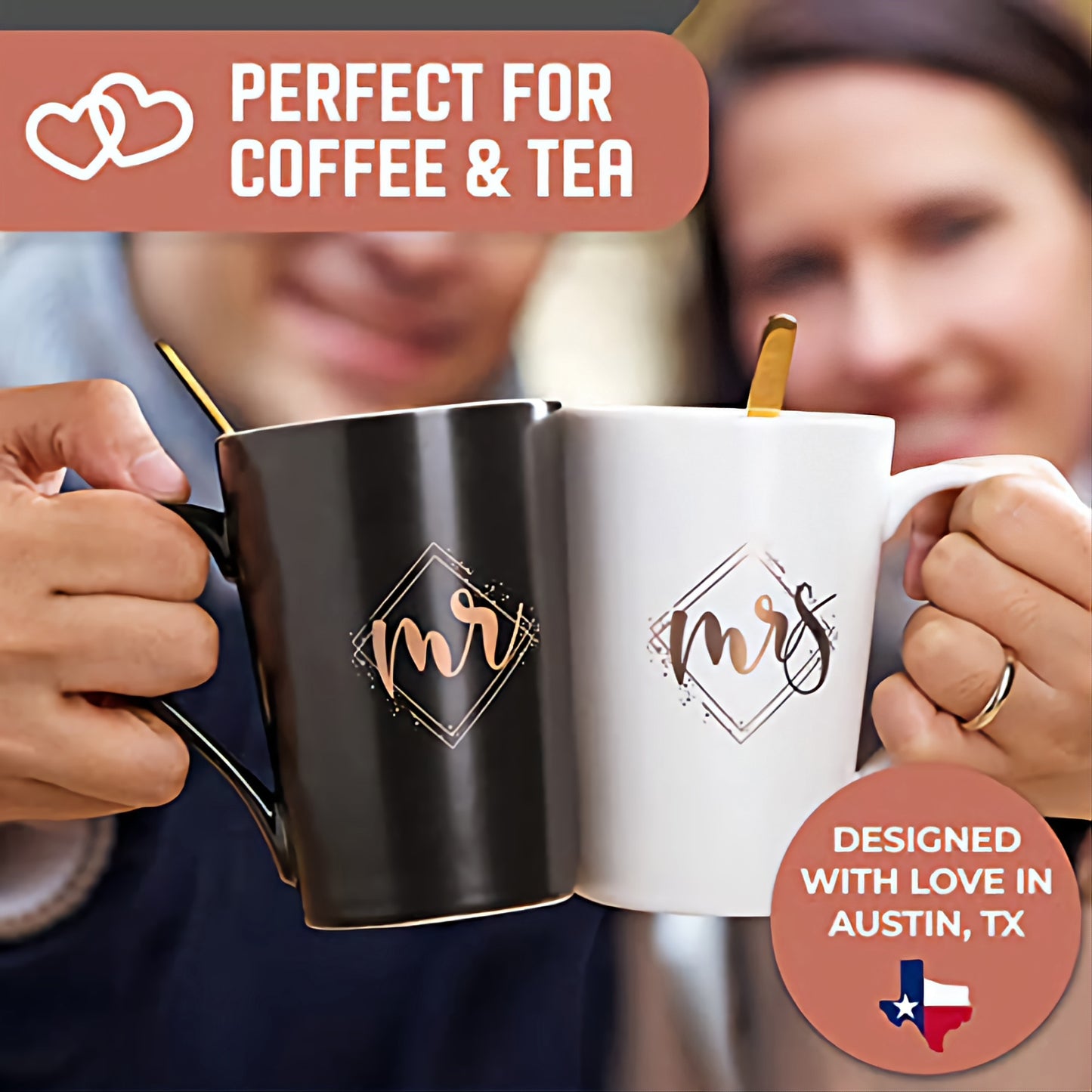 Mr and Mrs Ceramic Mug Set