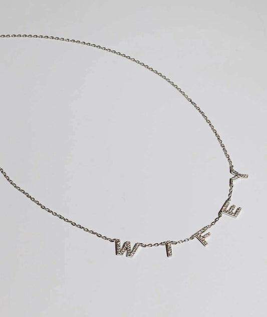 WIFEY Letter Necklacke