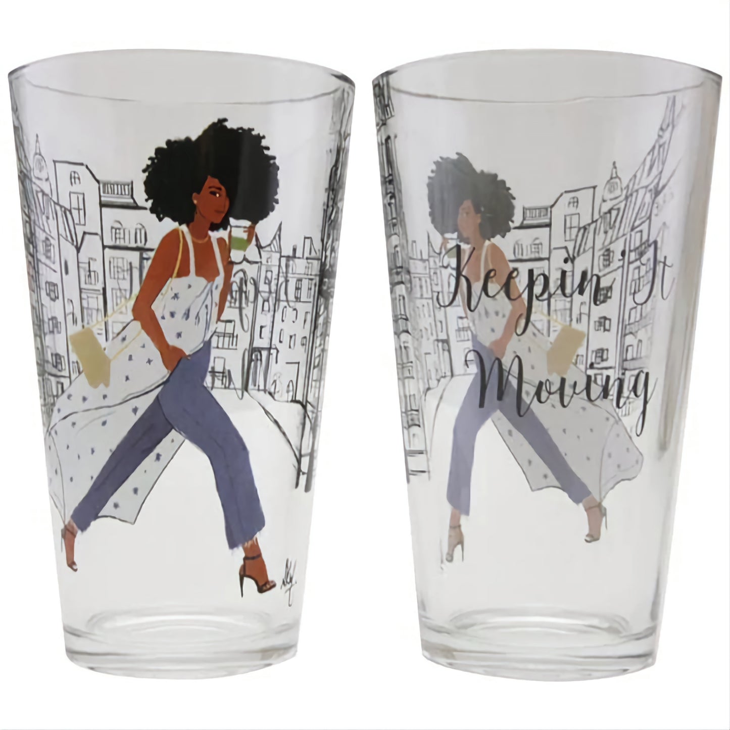 Sister Friends Drinking Glass Set