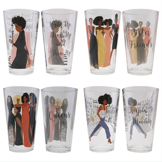 Sister Friends Drinking Glass Set