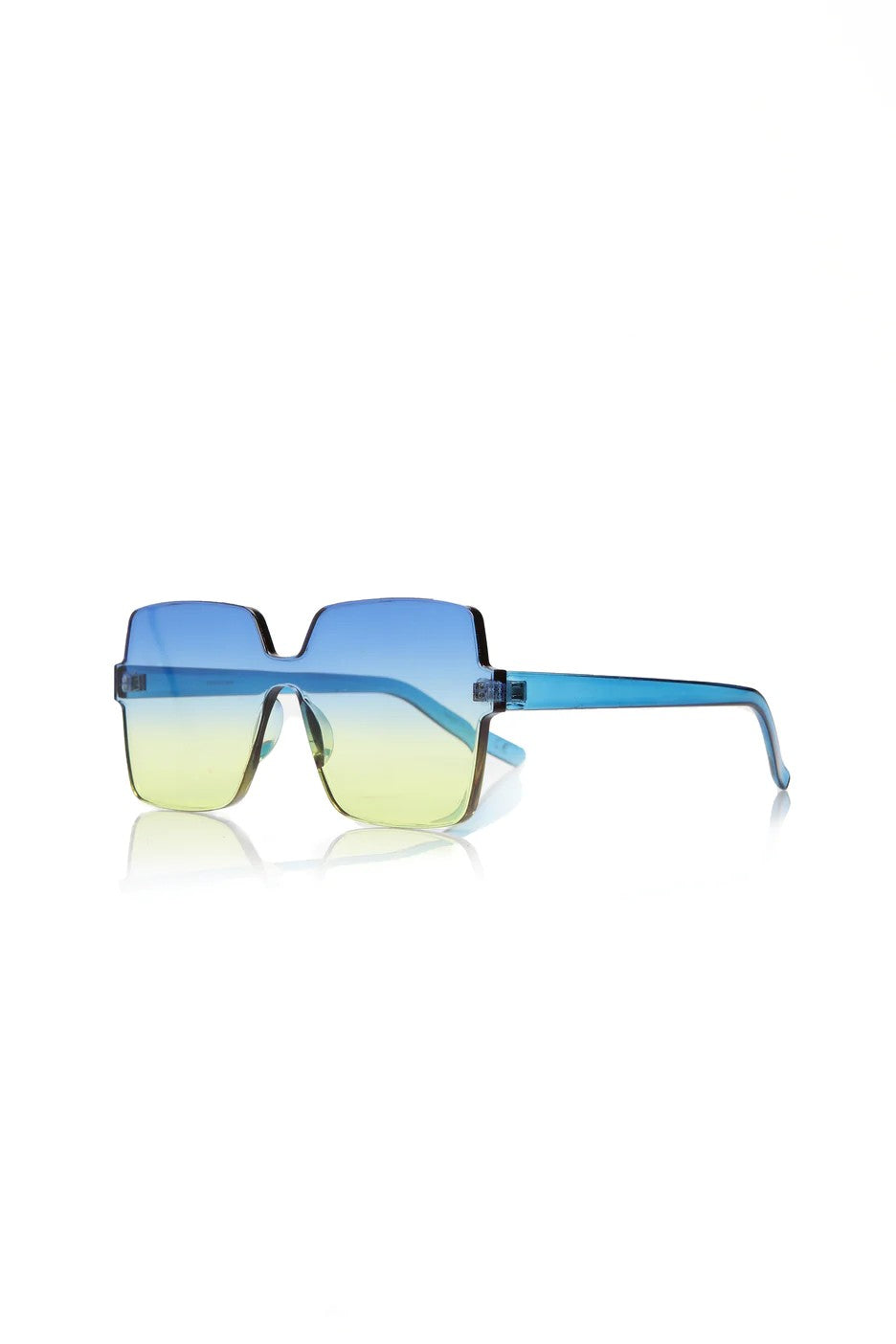 Oversized Square Blue Sunglasses