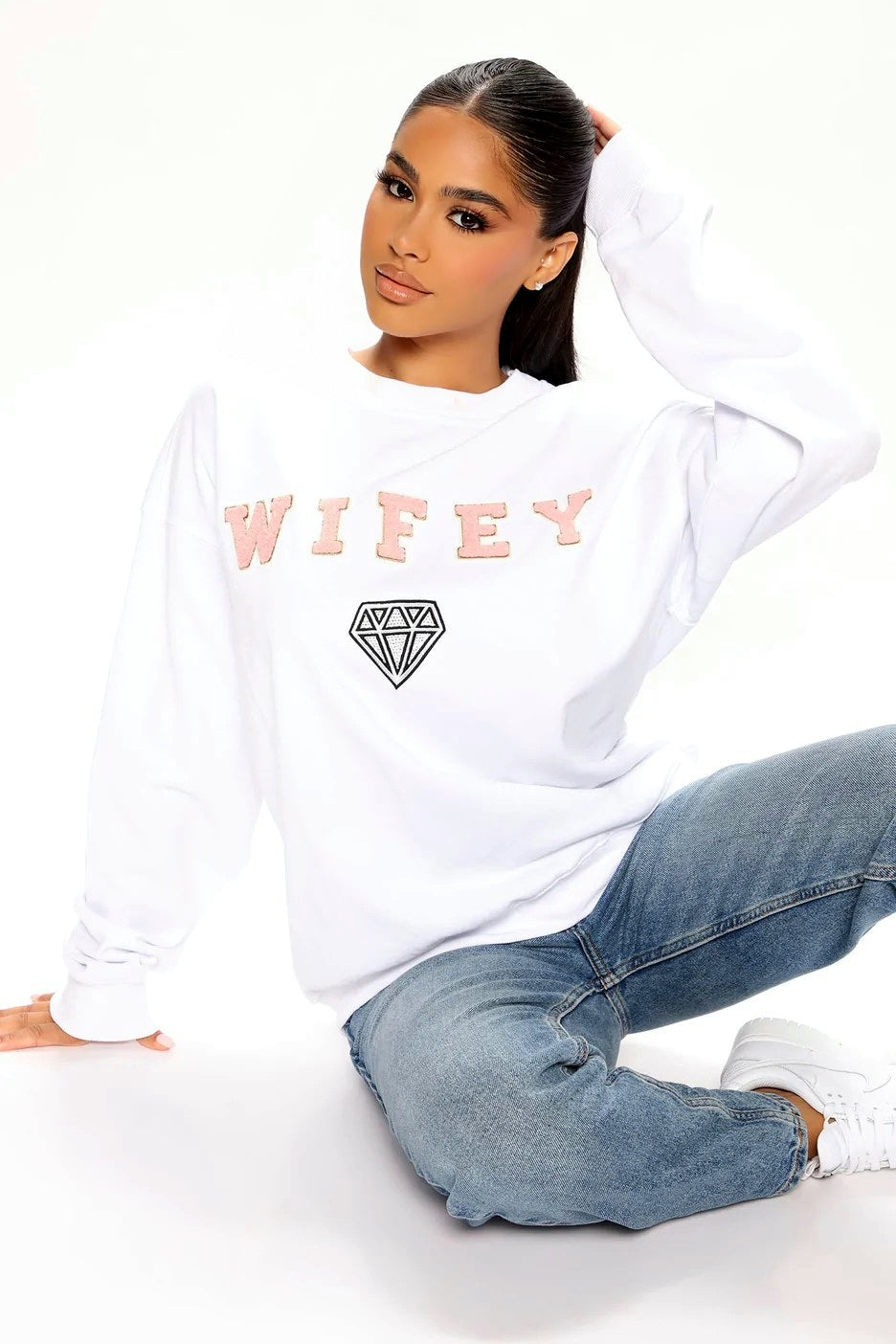 Wifey White Sweatshirt