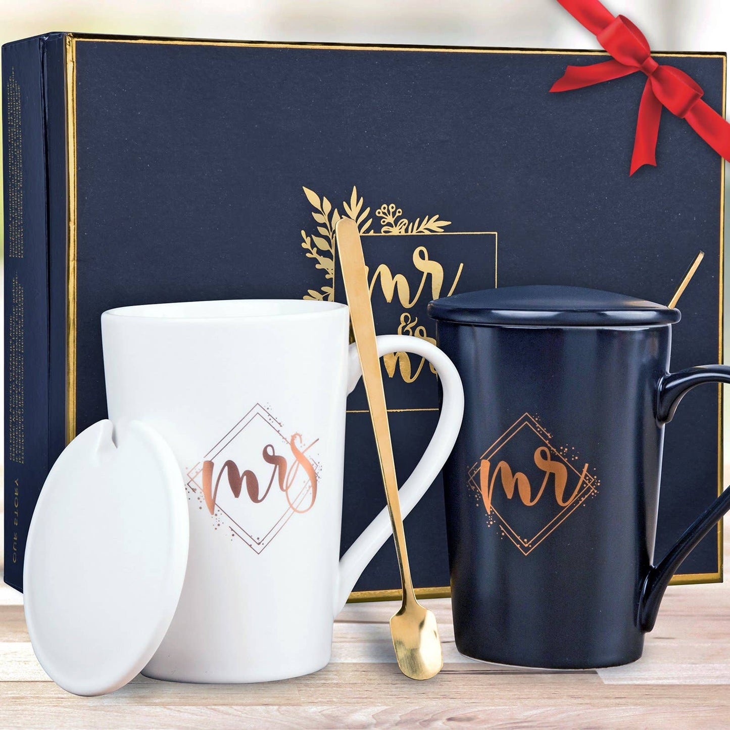 Mr and Mrs Ceramic Mug Set