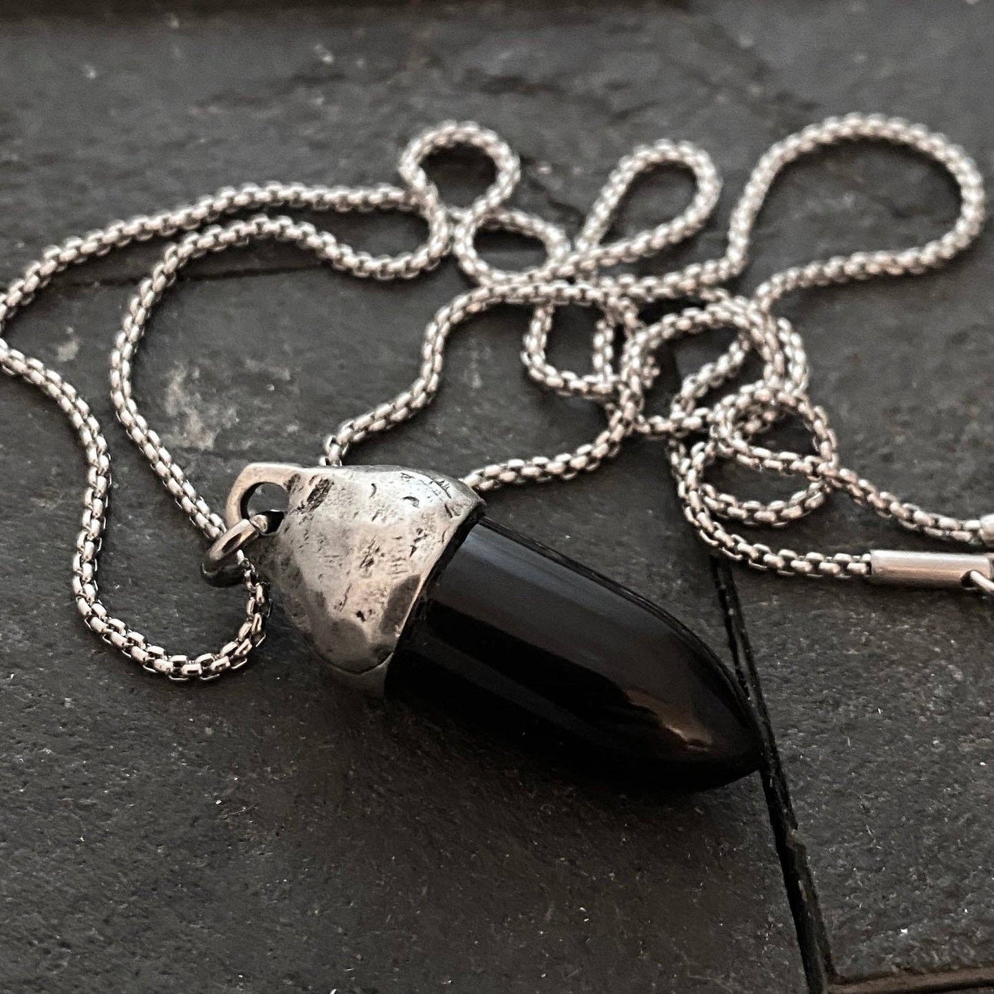 Black Onyx Gemstone Necklace